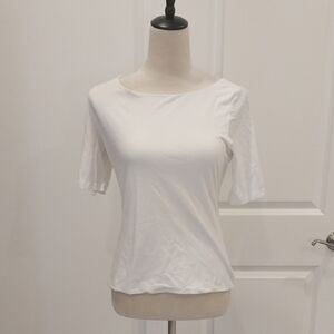 Banana Republic White Short Sleeve Tee